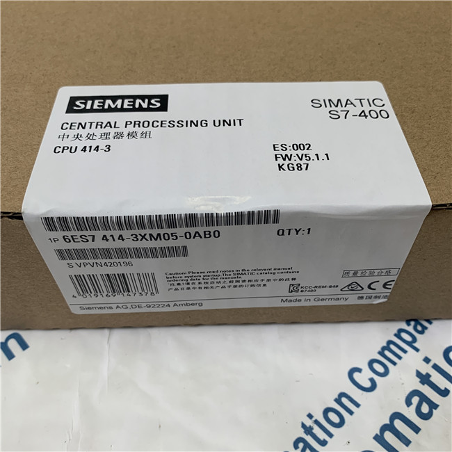 Siemens 6ES7414-3XM05-0AB0 Unidad de procesamiento central